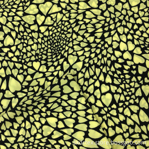 Polyester Wool Dobby Crepe Printed Fabric